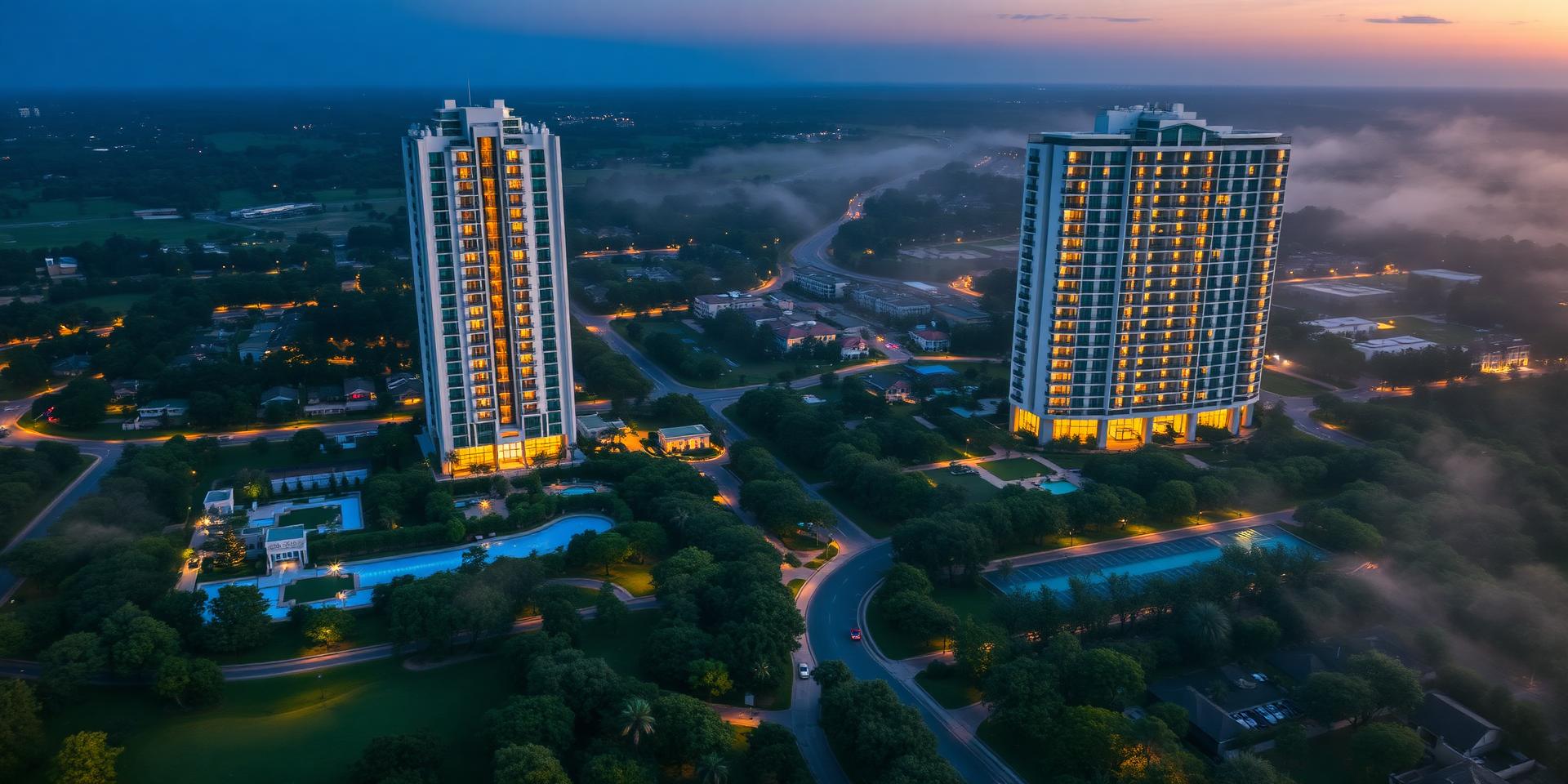 Aerial view of The Westin Residences Gurgaon — low-density branded residence community at Sector 103, Dwarka Expressway
